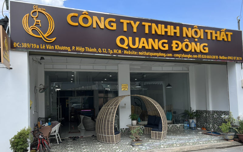 Địa chỉ sản xuất ghế giả mây uy tín Công ty tnhh nội thất quang đông chuyên cung cấp ghế giả mây chất lượng