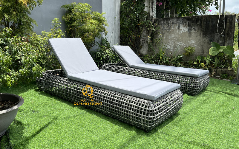 Ghế nằm hồ bơi QD-1281 với nệm mousse 5cm êm ái mang lại cảm giác thư giãn tối đa