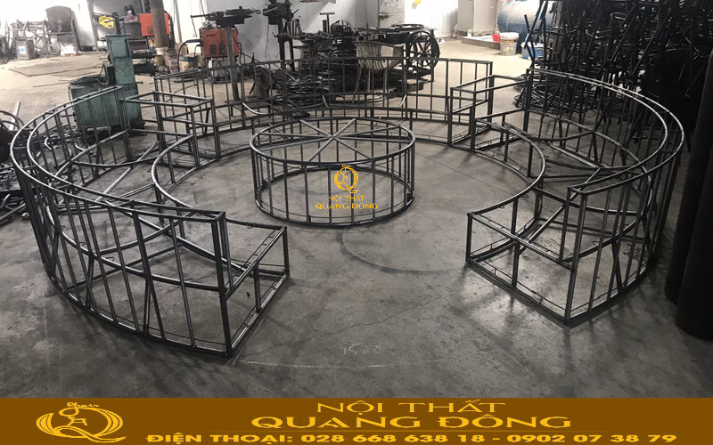 Bàn ghế giả mây được sản xuất trực tiếp tại xưởng đáp ứng từng yêu cầu của khách hàng