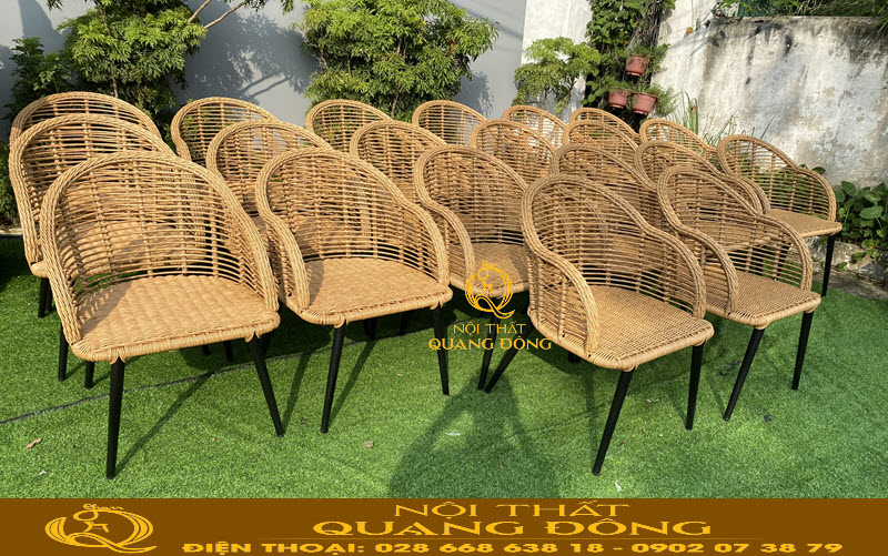Bàn ghế giả mây tận xưởng giá không qua trung gian tiết kiệm chi phí