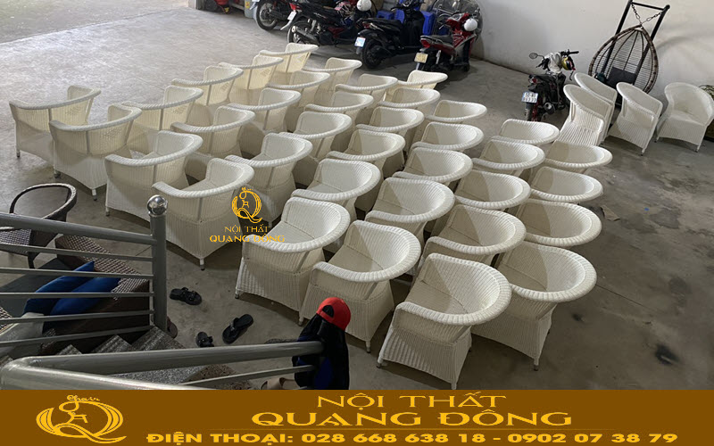 Nội thất Quang Đông đơn vị cung cấp sản xuất bàn ghế mây nhựa uy tín tại HCM Nội thất Quang Đông xưởng sản xuất bàn ghế mây nhựa trực tiếp