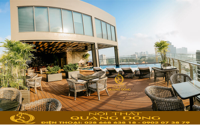 Chọn bàn ghế giả mây phù hợp với concept của tổng thể Bàn ghế giả mây QD - 315 sản phẩm của Nội thất Quang Đông