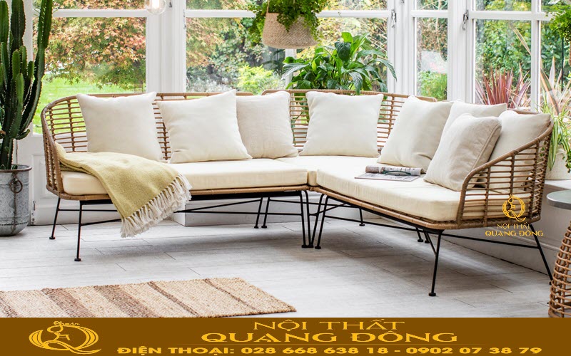 Bàn ghế giả mây đa dạng kiểu dáng mẫu mã