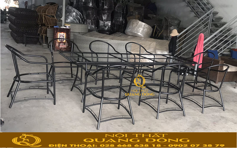 Khung sườn bàn ghế QD-2091 tại xưởng Nội  thất Quang Đông