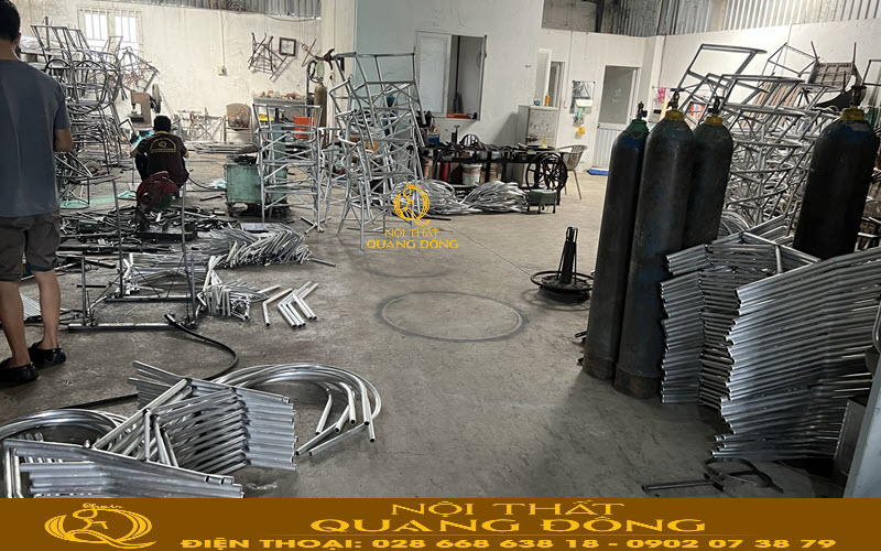 Bàn ghế mây nhựa sản xuất trực tiếp tại xưởng kiểm soát được chất lượng sản phẩm