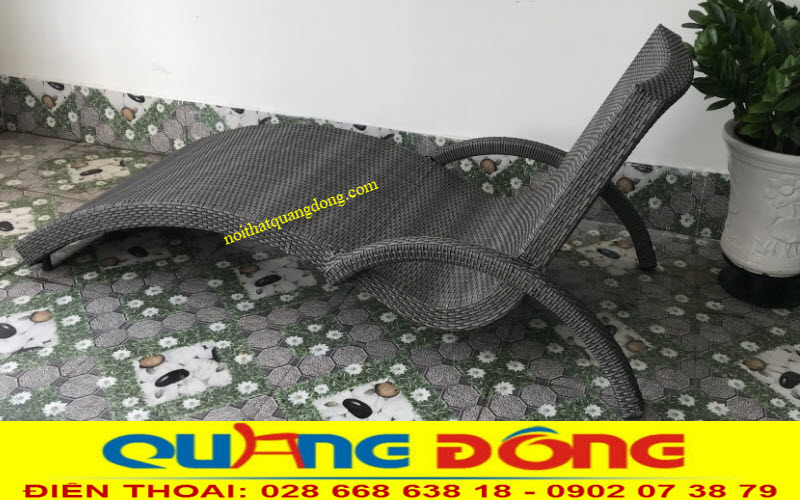 Ghế nằm hồ bơi giả mây QD-590 Ghế nằm hồ bơi giả mây