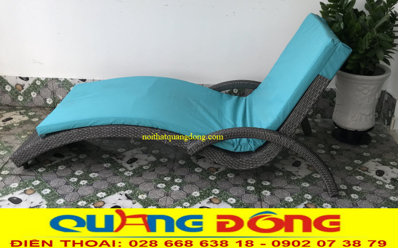 Ghế nằm bể bơi giả mây QD-590 Ghế nằm bể bơi