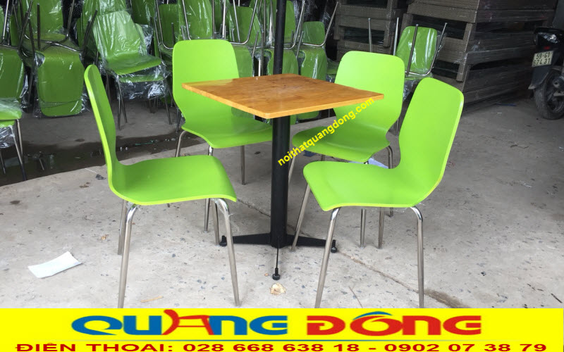Mẫu ghế gỗ uốn cong - Bàn ghế cafe