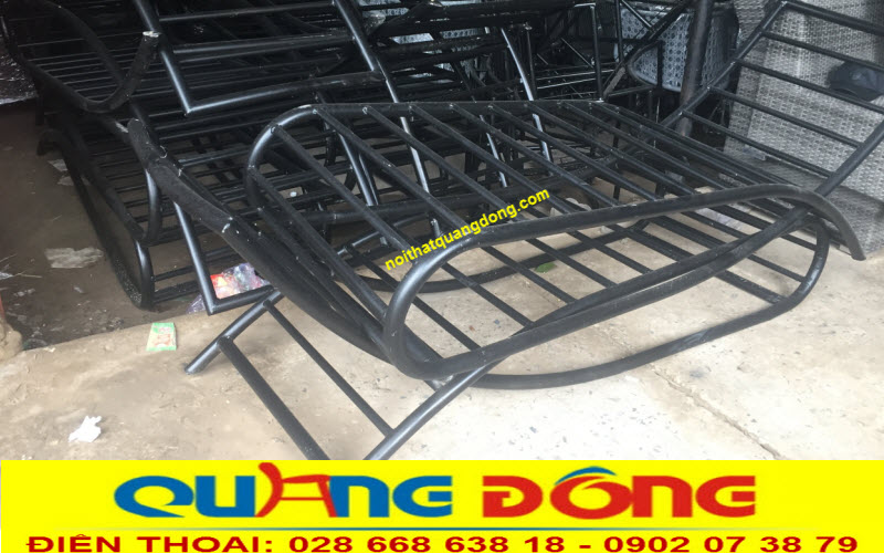Khung ghế nằm hồ bơi QD-563 bằng nhôm sơn tĩnh điện bảo vệ chống gỉ sét