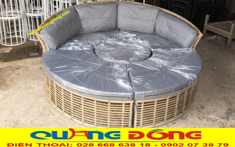Sofa giường nằm bể bơi giả mây