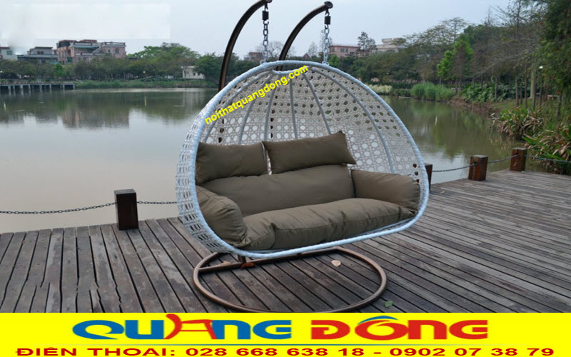 Xích đu mây nhựa QD-424|Xích đu